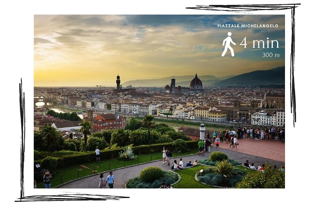 피렌체 Elegante Casa Ai Piedi Di Piazzale Michelangelo 아파트 이탈리아